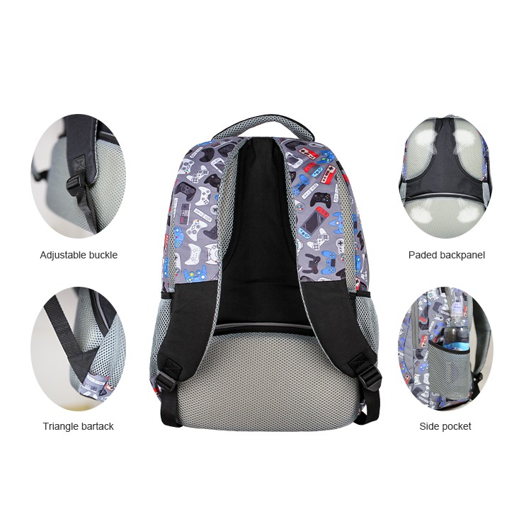 GAME KIDS SCHOOL BACKPACK FOR BOYS