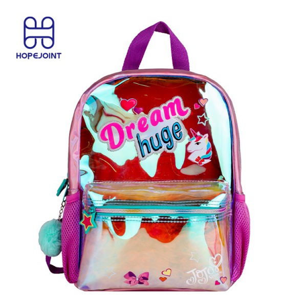 TRANSPARENT PVC KIDS SCHOOL BAGS FOR GIRLS