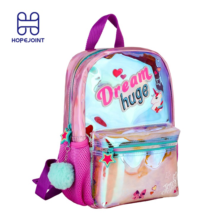 TRANSPARENT PVC KIDS SCHOOL BAGS FOR GIRLS