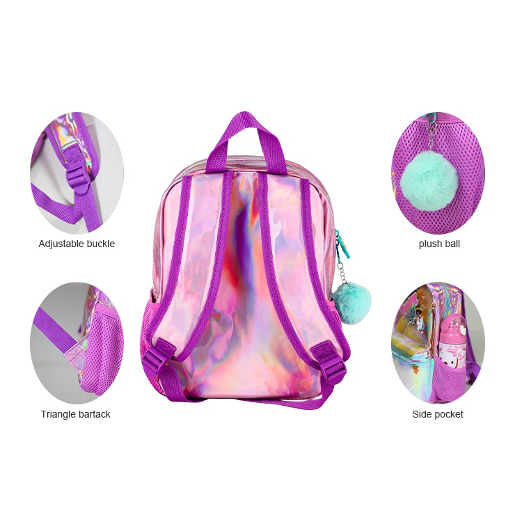 TRANSPARENT PVC KIDS SCHOOL BAGS FOR GIRLS