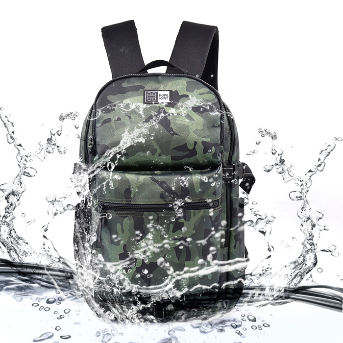 DAILY BACKPACK WITH ALL OVER CAMOUFLAG PRINTING