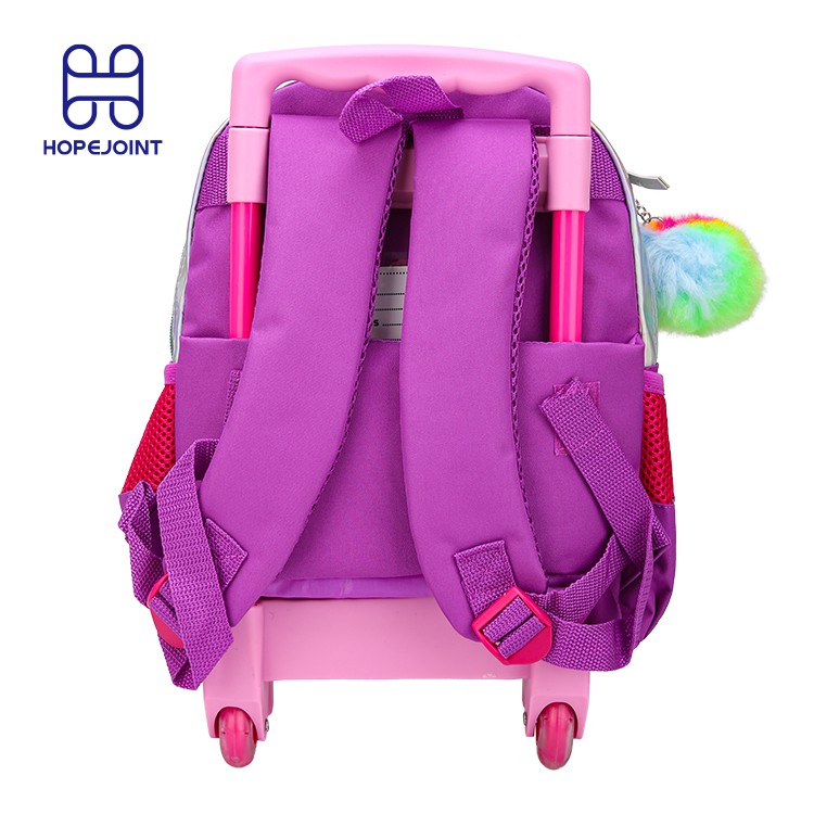 KIDS SCHOOL TROLLEY WITH SILVER PU PUFFY CHAIN BALL