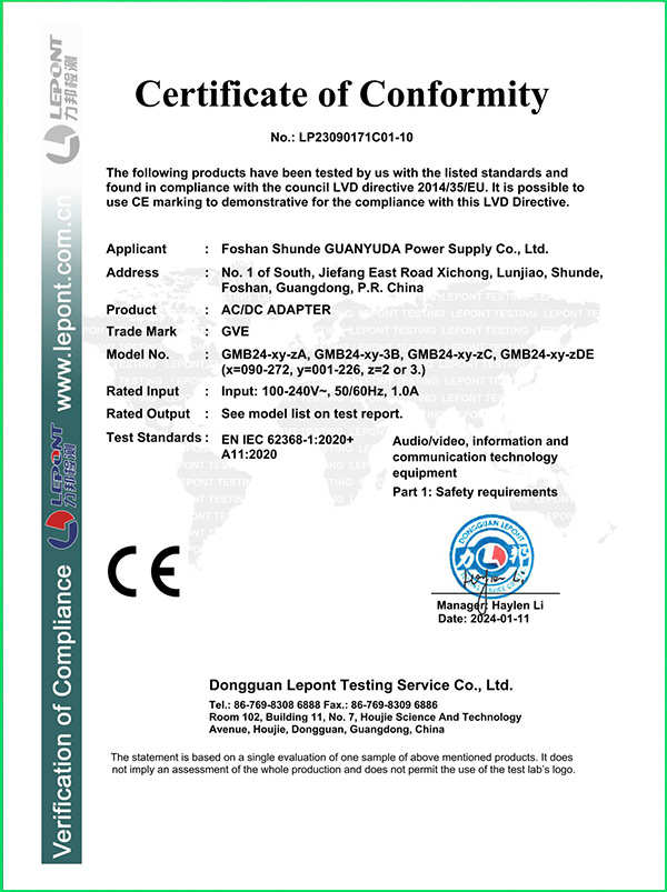 European CER certification