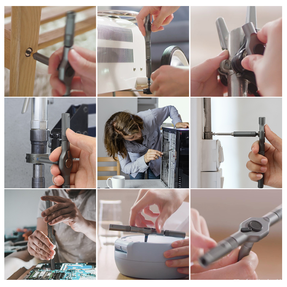 2025 new model 42 in 1 magnetic screwdriver set, DIY ratchet screwdriver set, multi position magnetic drive set with detachable ratchet handle, portable compact repair kit
