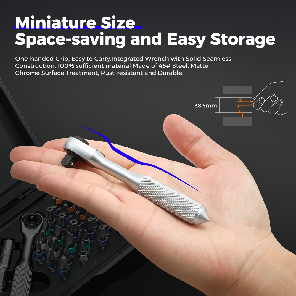 2025 new model 42 in 1 magnetic screwdriver set, DIY ratchet screwdriver set, multi position magnetic drive set with detachable ratchet handle, portable compact repair kit