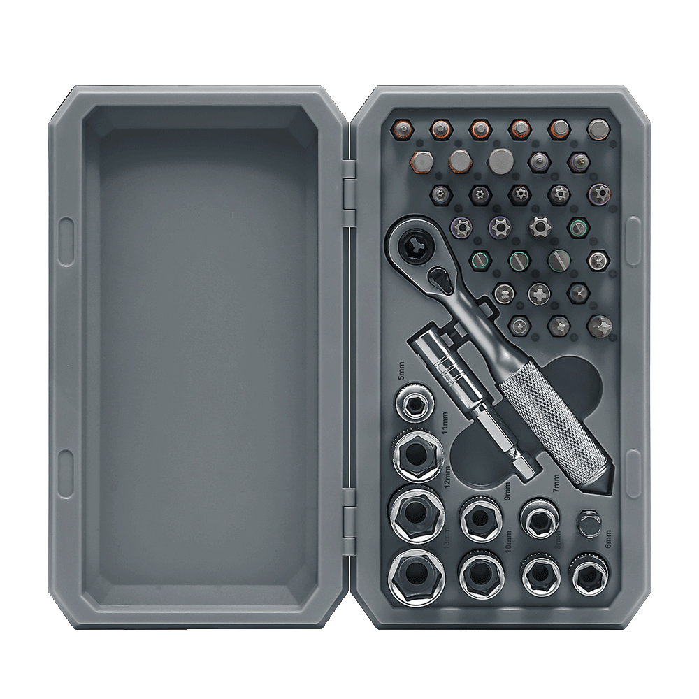 2025 new model 42 in 1 magnetic screwdriver set, DIY ratchet screwdriver set, multi position magnetic drive set with detachable ratchet handle, portable compact repair kit