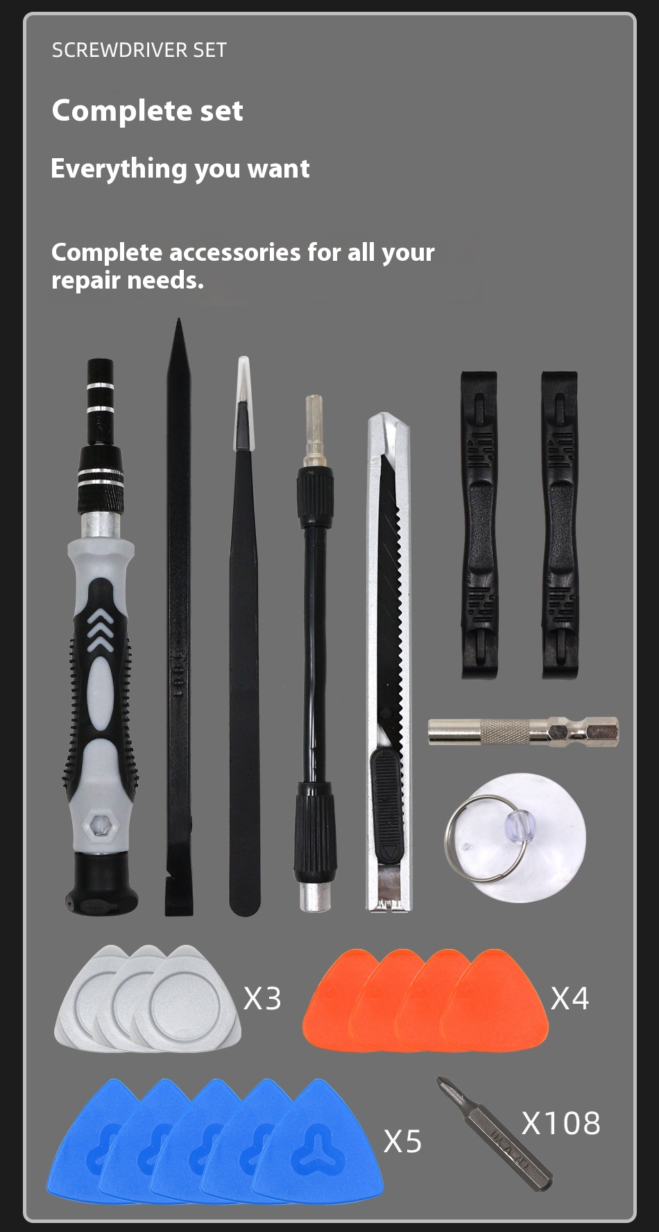 ANVANNA 132 in 1 Precision Screwdriver Kit
