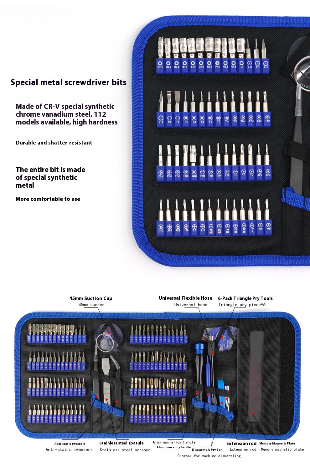 ANVANNA 128 in 1 Precision Screwdriver Kit
