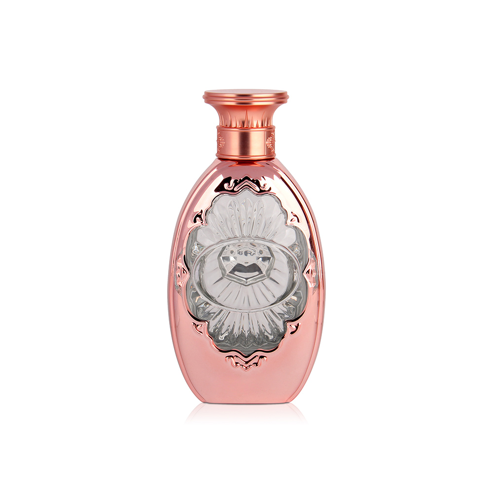 Custom Wholesale 100ml Pink Black Transparent Fragrance Luxury Empty Spray 100ml Glass Perfume  Bottles with Perfume Cap 