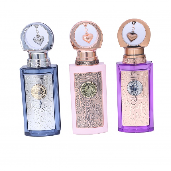 Simple and Luxurious Cylindrical Glass Perfume Bottle 100ml with Cap