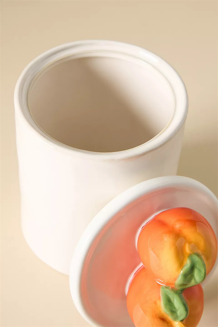 Ceramic white jar