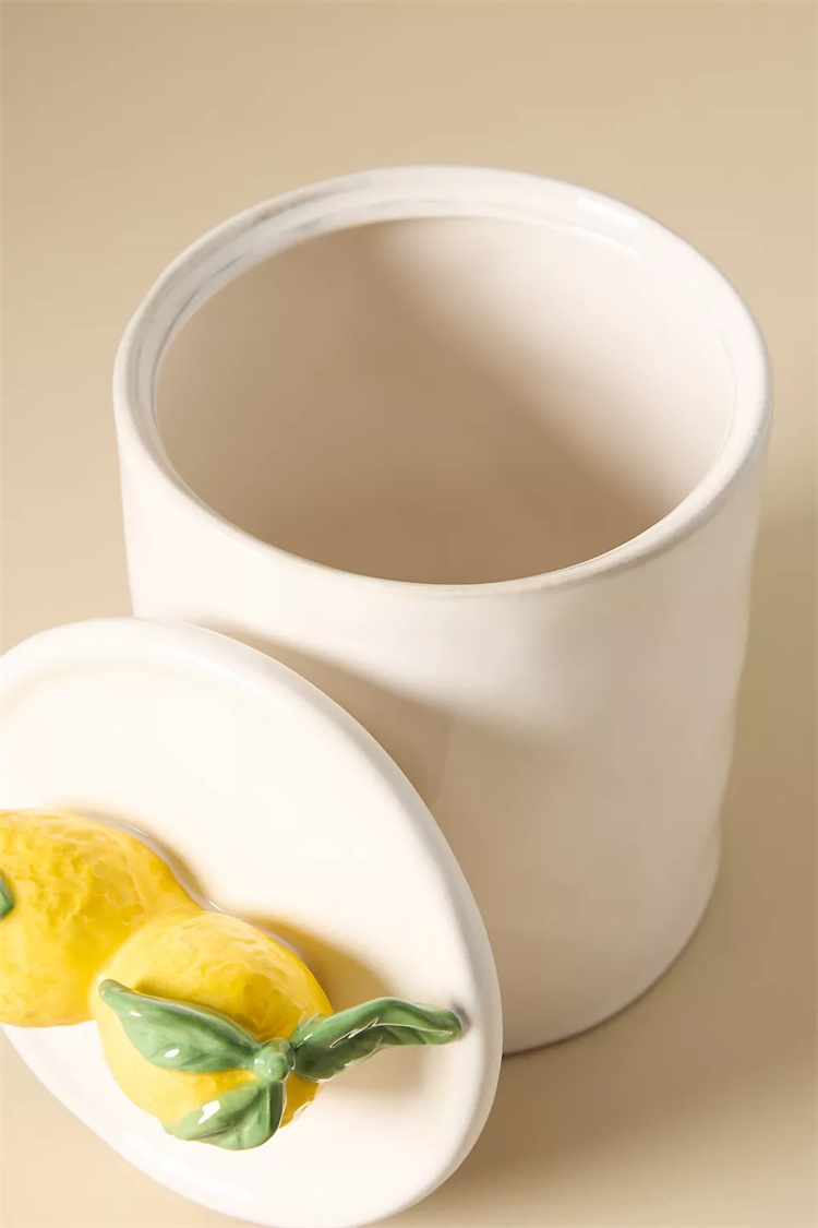 Ceramic white jar