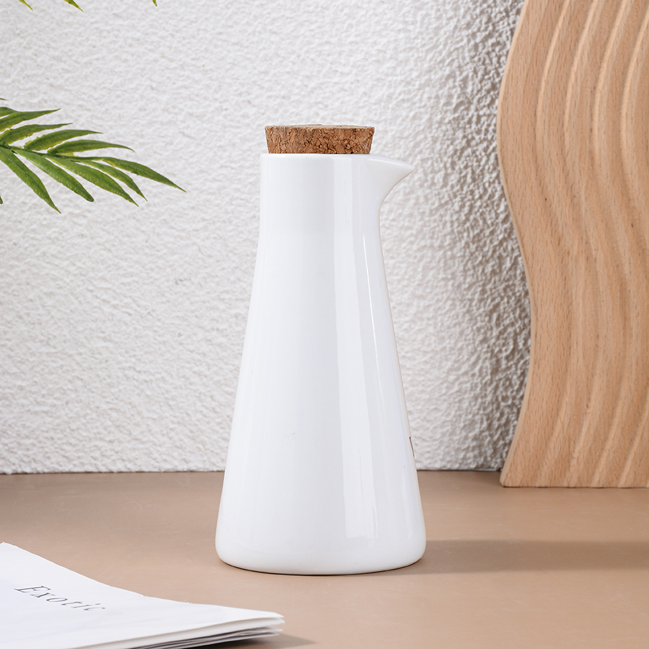 Ceramic white seasoning jar