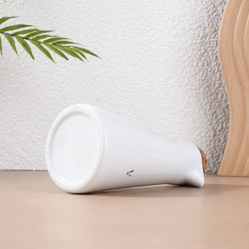 Ceramic white seasoning jar