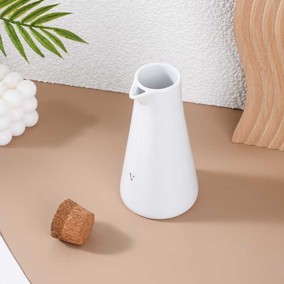 Ceramic white seasoning jar