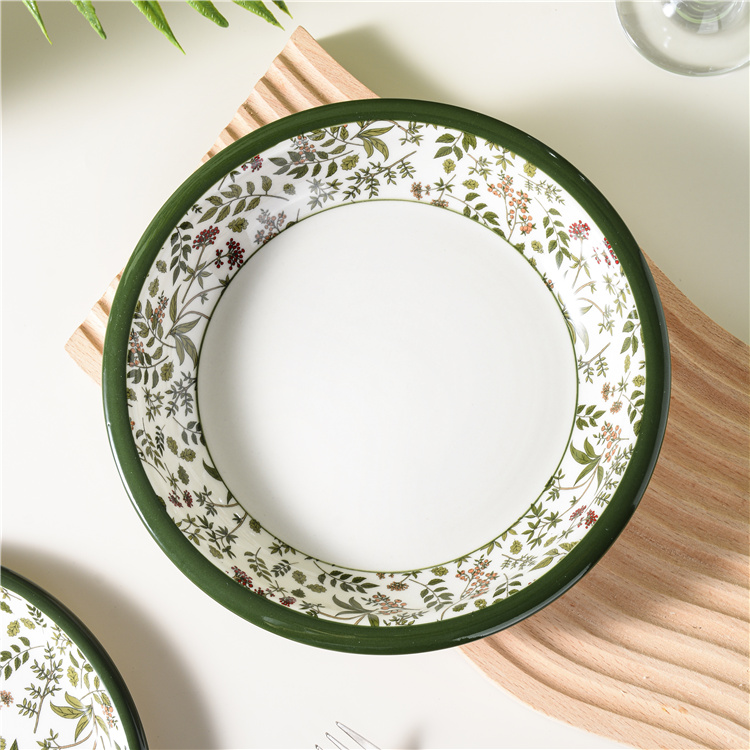 Green Floral Ceramic Tableware Set series
