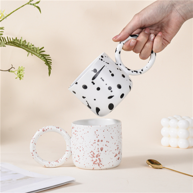 Ceramic round handle mug series