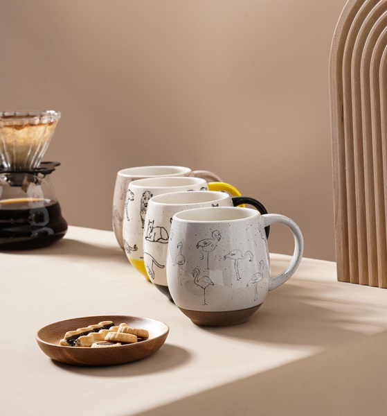 Ceramic giraffe mug series