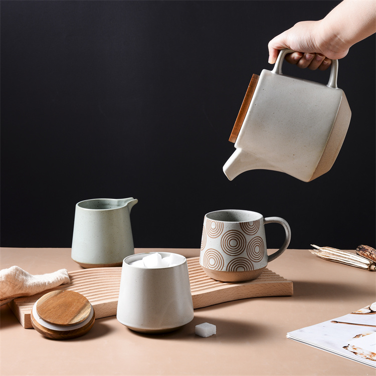 Ceramic tea cups, coarse tea cup series
