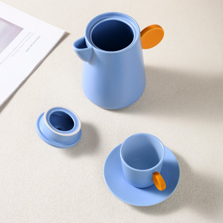 Blue teacup set series