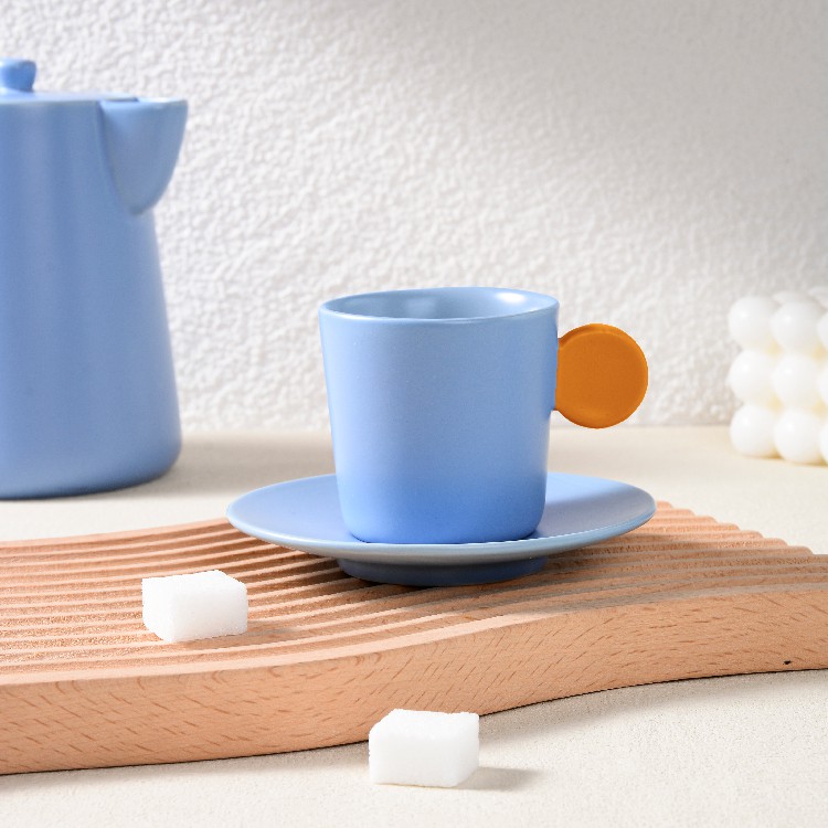 Blue teacup set series