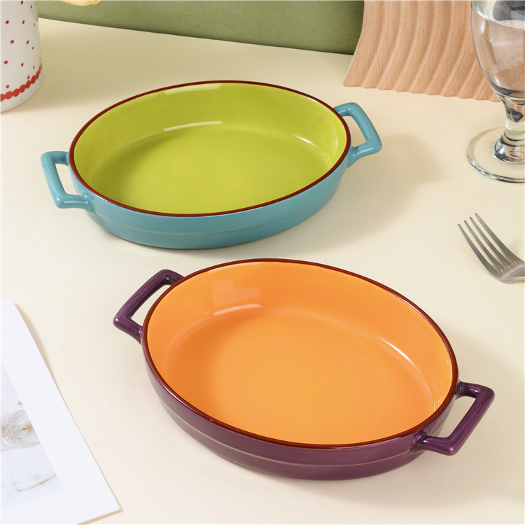 Ceramic double-ear elliptical disc