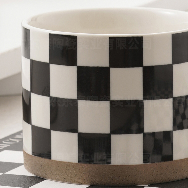 Square ceramic mug coffee cup