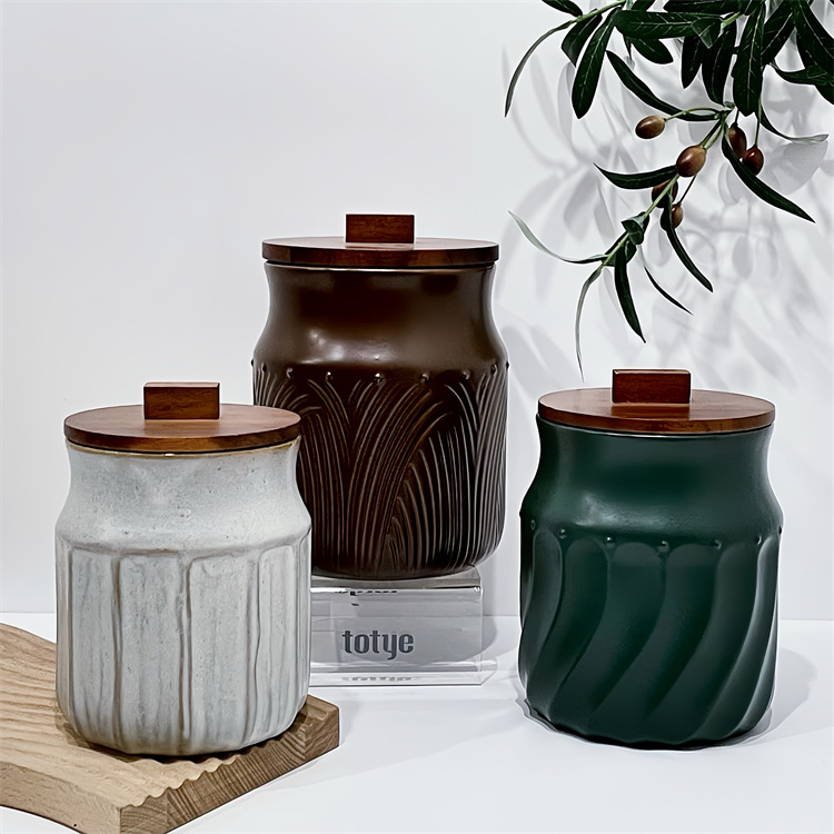Ceramic colored sealed jar series