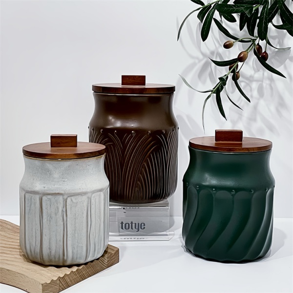 Ceramic colored sealed jar series
