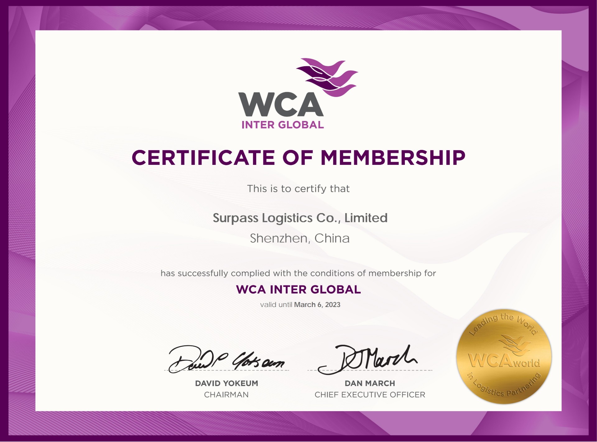 WCA Members