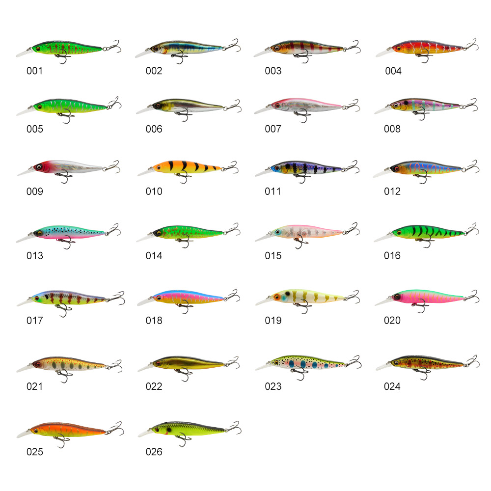 Hard Bait 75mm 7.1g NAHAN Minnow fishing lure 0-2.4m