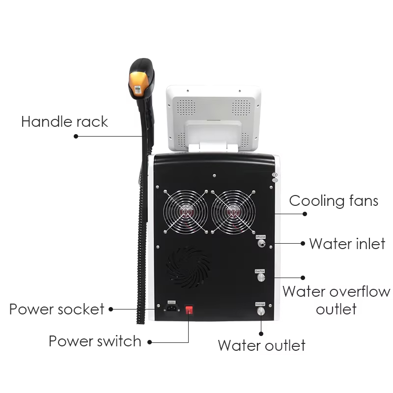 Desktop Laser Hair Removal Machine Device Professional 808nm 3 Wavelengths Price OEM Portable Diode Laser Hair Removal