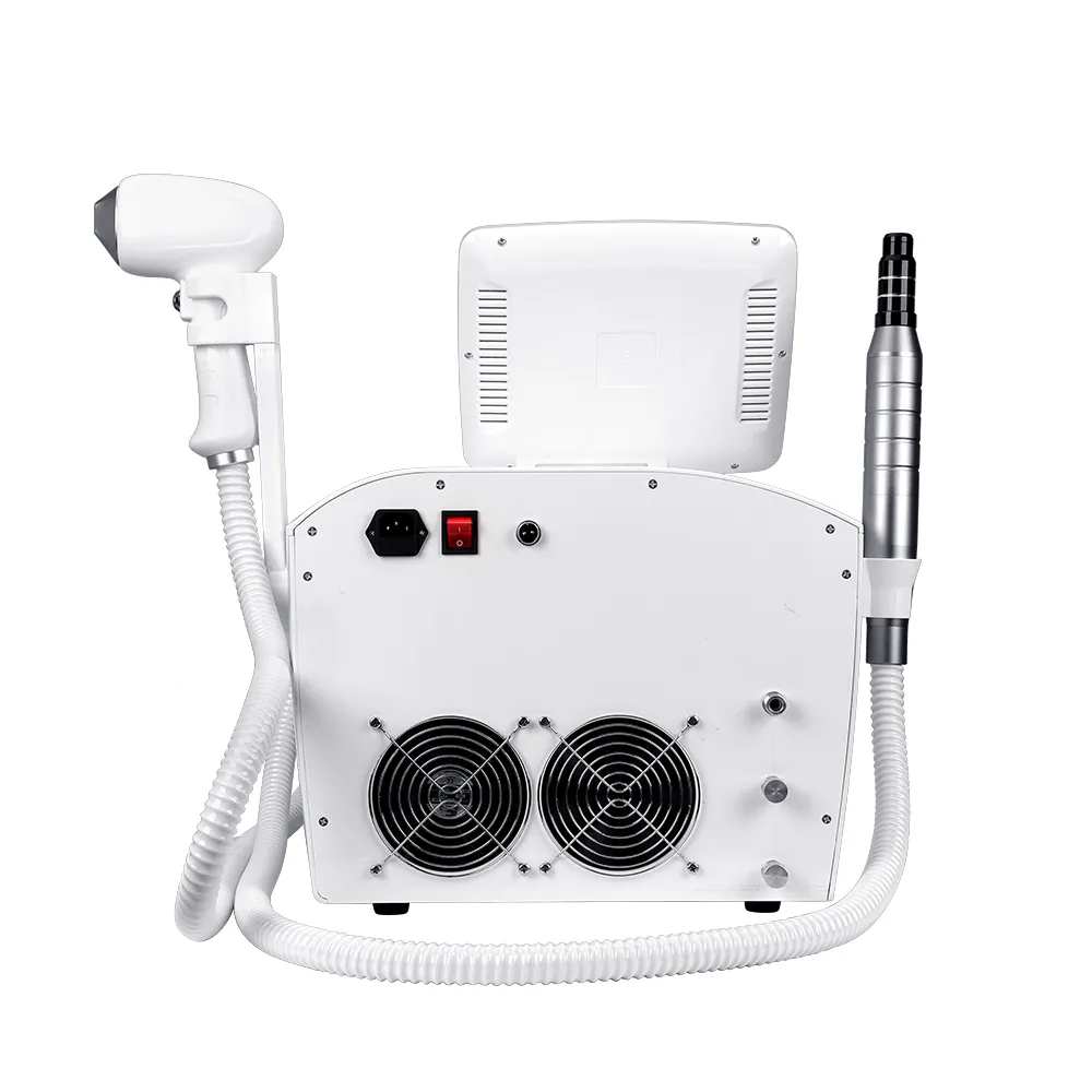 2 in 1 multifunctional 808 diode laser hair removal ice titanium nd yag machine and picosecond laser