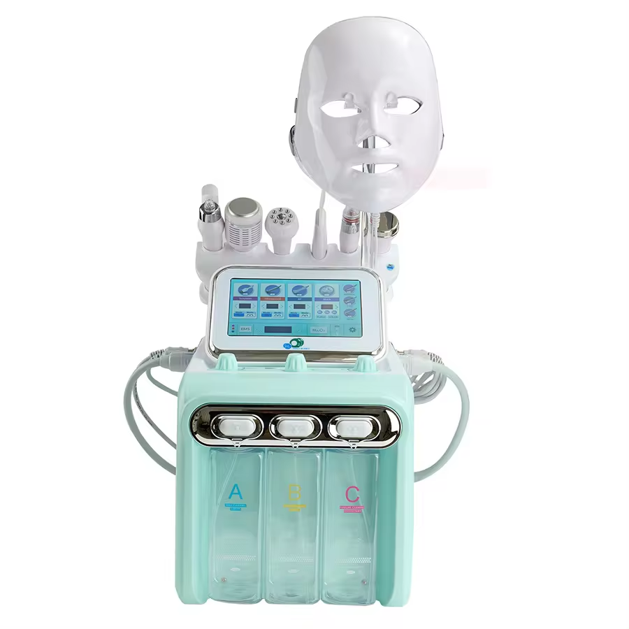 7 IN 1 ultrasonic skin scrubber deep face cleaning super bubble hydro hydra facial machine oxygen jet spa equipment