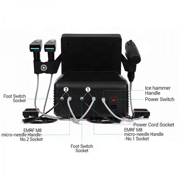 Fractional Vacuum Rf Microneed Gold Radio Frequency Micro needle RF Skin Rejuvenation rf Lifting Machine