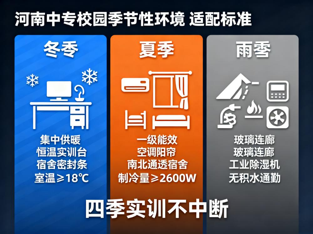 河南中专校园环境季节性适配指南：...