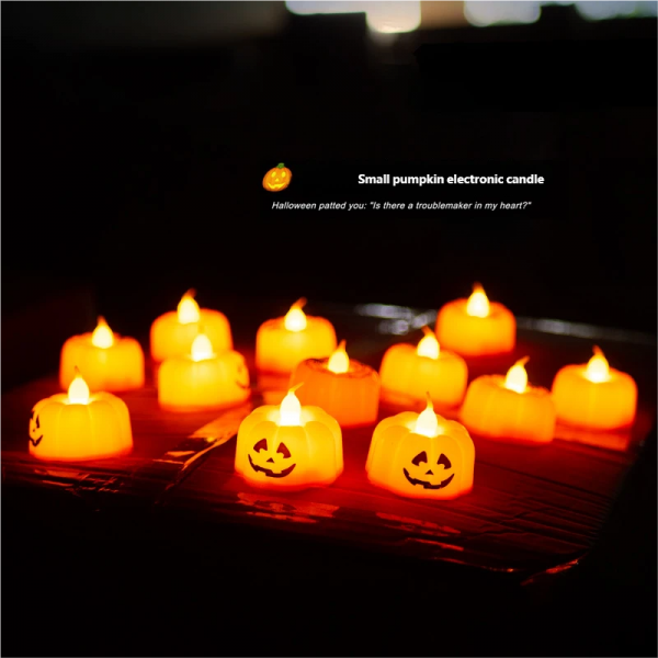 Halloween Electronic Pumpkin Candle Light
