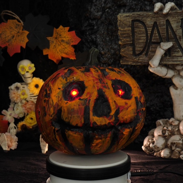 Halloween Weird Glowing Pumpkin Lantern