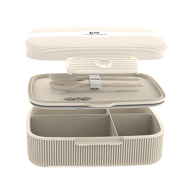 4 Seperate Compartments Leakproof Bento Box