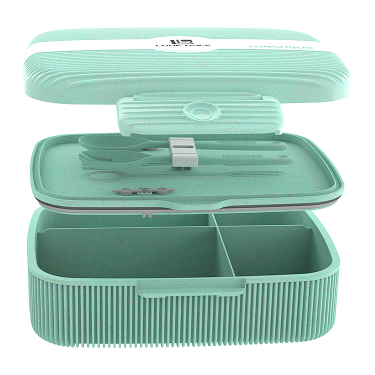 4 Seperate Compartments Leakproof Bento Box