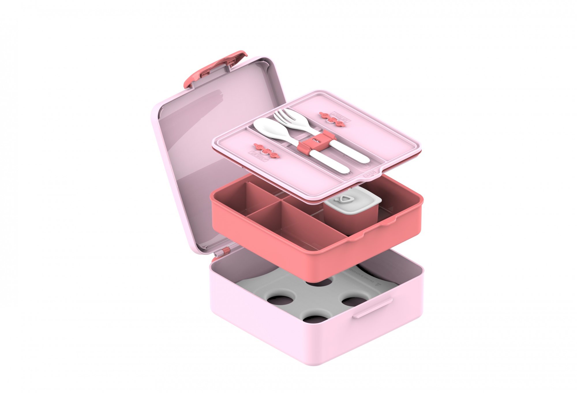 Bento Box BPA Free, 5 Compartments