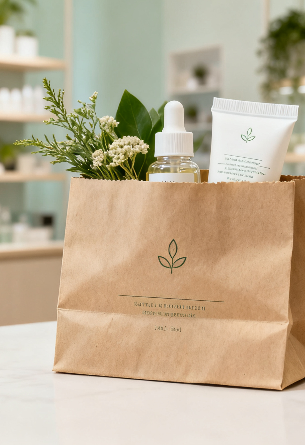 Kraft paper bags for Beauty and personal care