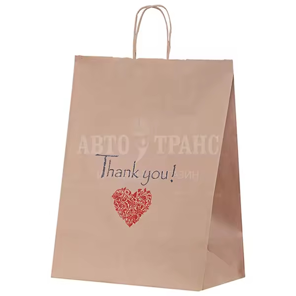 Wholesale Fast Food Packaging Customized Kraft Paper Bag Brown Cardboard With Handle for Shopping for Logo Promotion