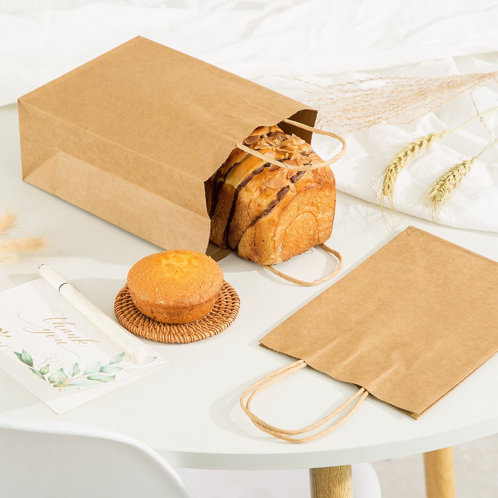 Brown Kraft Paper Bags with Handles - Mixed Size Gift Bags