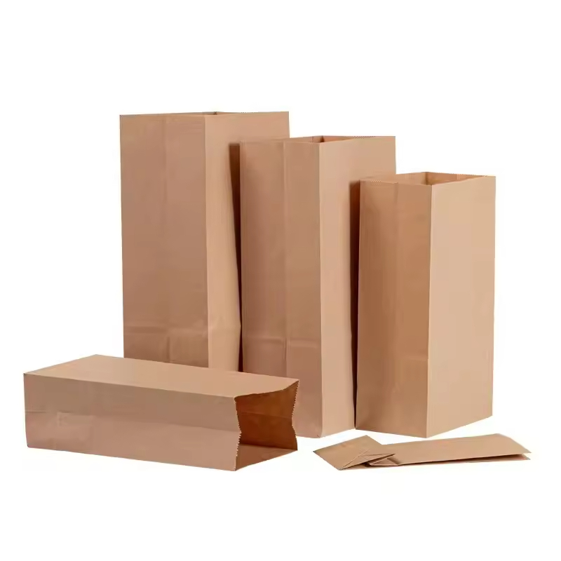 Paper Bag in Stock,Cheap Custom Bags Kraft Paper for Food