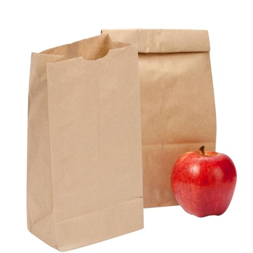 Perfect Stix Brown Bag 100 6lb Brown Paper Lunch Bags - Pack of 100ct