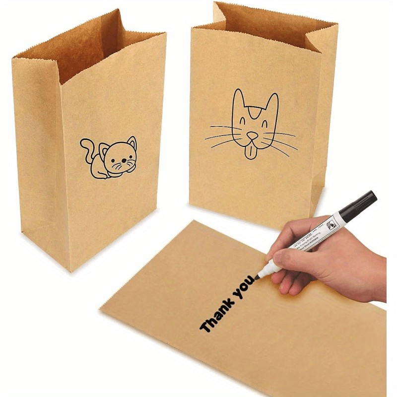 brown paper bags 50pcs paper grocery bag