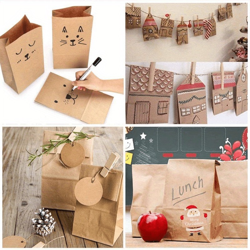 brown paper bags 50pcs paper grocery bag