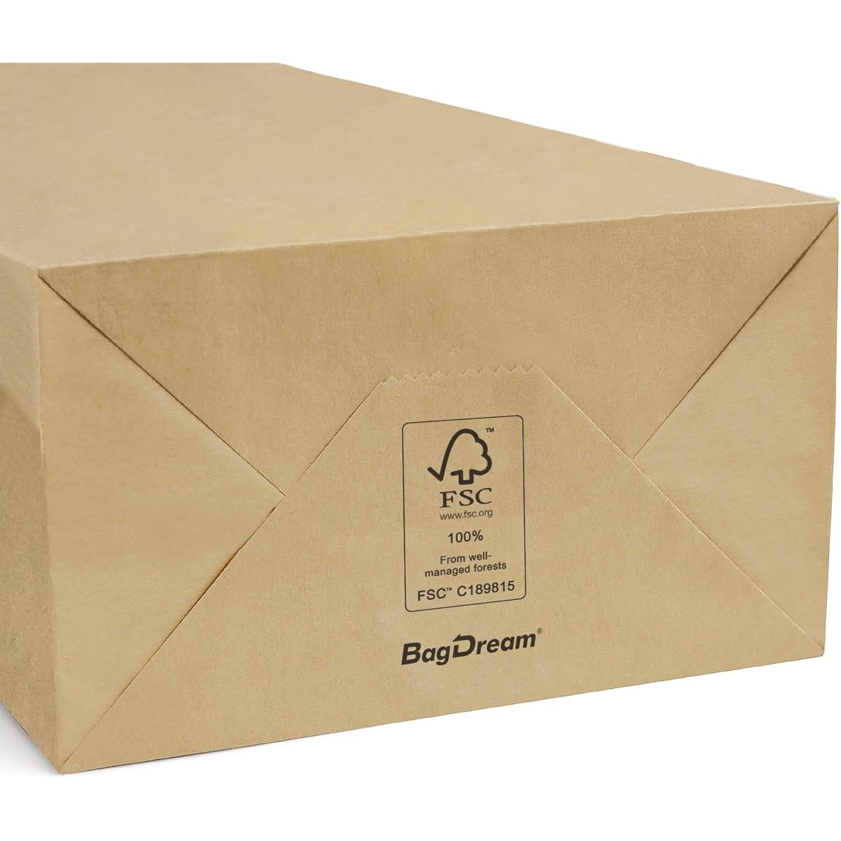 Bulk Brown Kraft Paper Lunch Bags with Drawstring Closure - Capacity Heavy-Duty Uncoated Plastic/Wood/Paper Material for School, Office, Picnic, Craft & Bread Storage - Sturdy Disposable Bags for Snacks, Meals