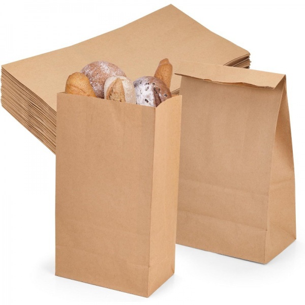 Brown & Lunch Bags for Small Meals, Takeout, Bakery, Restaurant, Grocery Light Duty Paper Bags for Household, Shopping